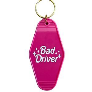 Hot Pink Barbie Hotel Motel Keychain